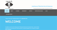 Desktop Screenshot of instituteofmartialartsandsciences.com
